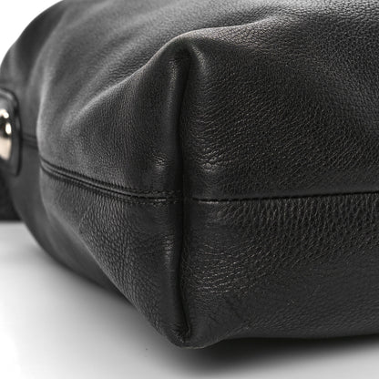 Gucci Calfskin Icon Bit Medium Hobo Black 6 of 14