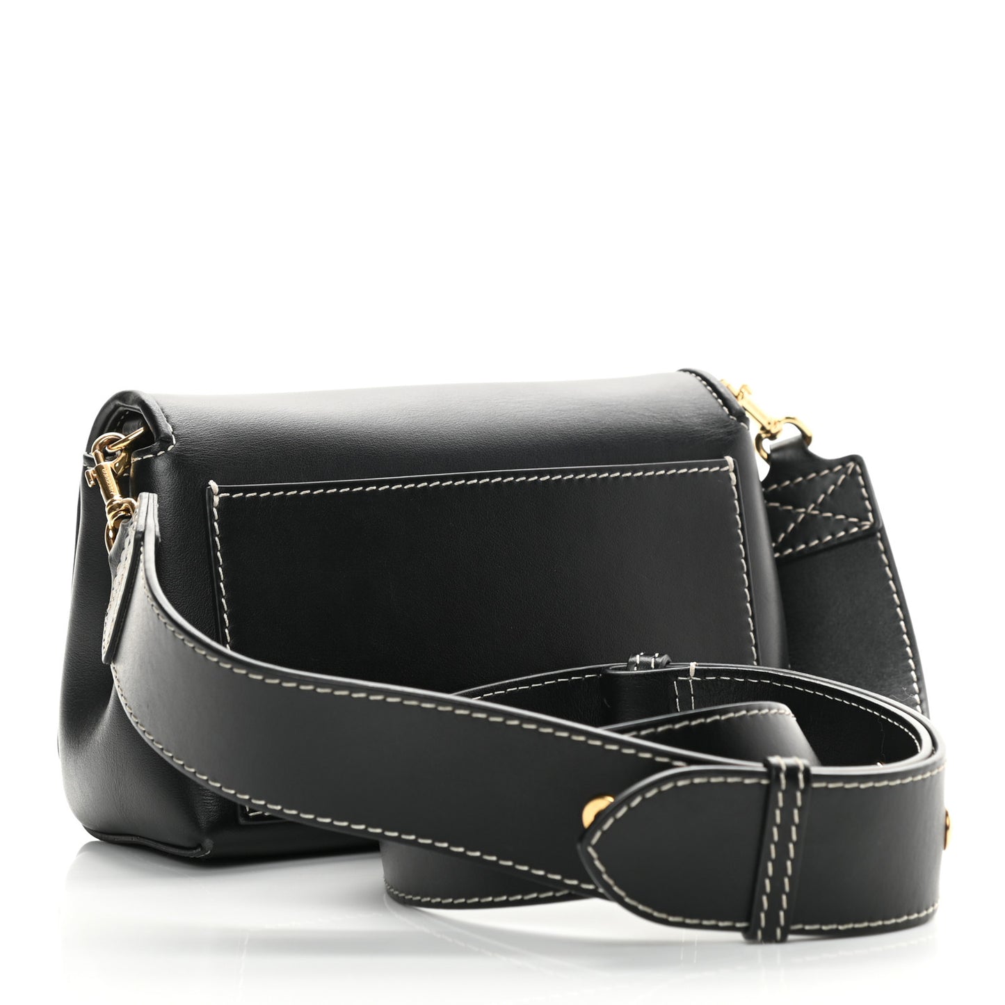 Smooth Calfskin Hackberry Crossbody Bag Black