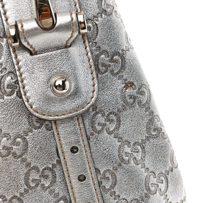 Gucci Metallic Guccissima Medium Pelham Shoulder Bag Silver 11 of 15