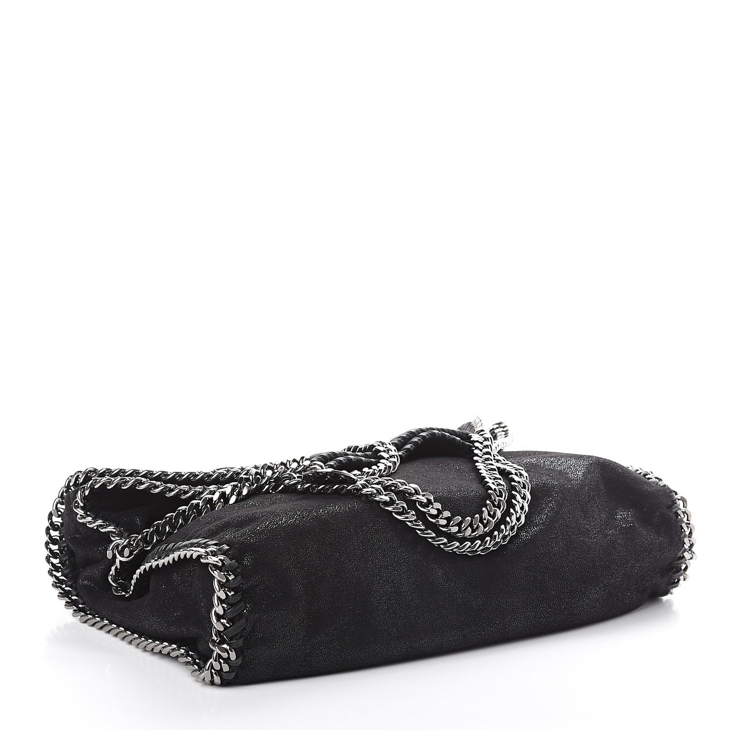 Shaggy Deer Falabella Fold Over Tote Black