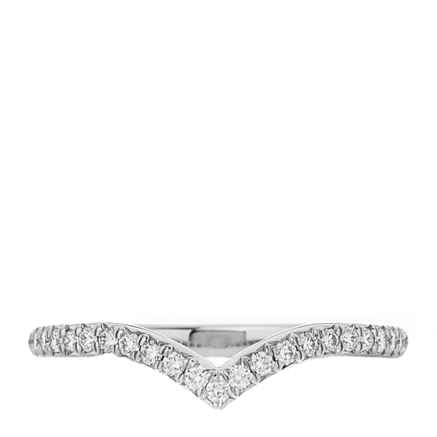 Tiffany Platinum Diamond Soleste V Band Ring 57 8 1 of 4