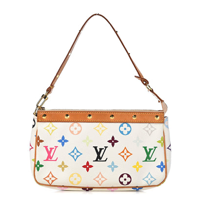 Louis Vuitton Monogram Multicolor Pochette Accessories White 1 of 10