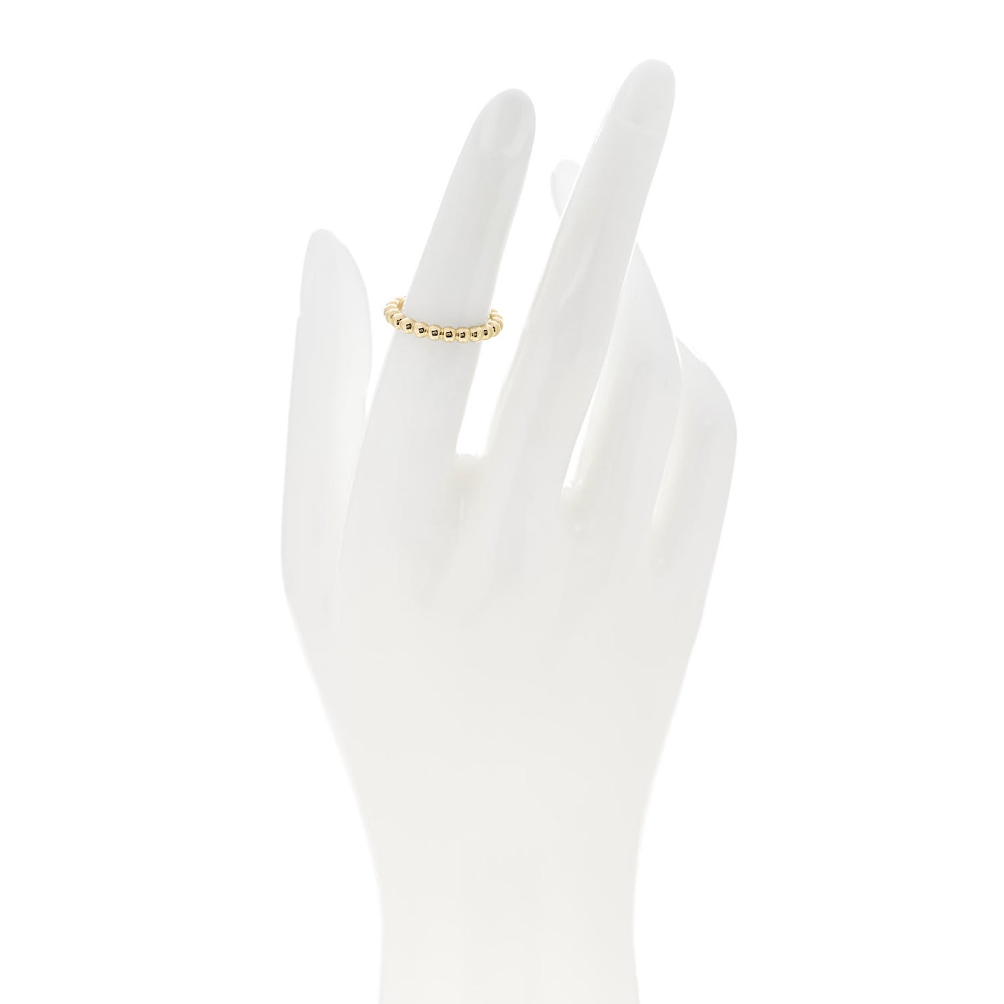 18K Yellow Gold Medium Perlee Ring 50 5.25