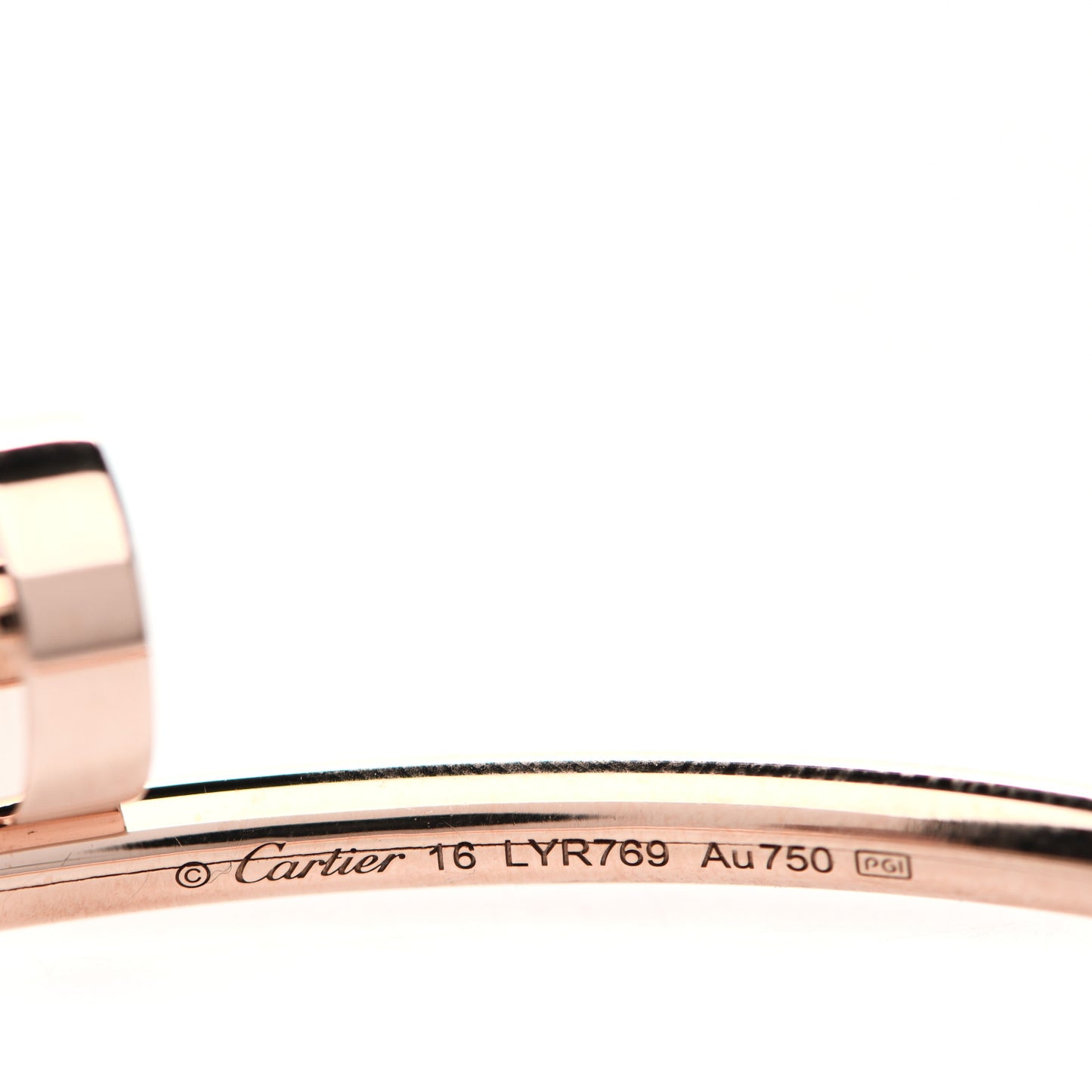 18K Pink Gold Small Juste Un Clou Bracelet 16