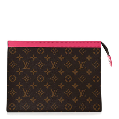 Louis Vuitton Monogram Macassar Pochette Voyage MM Fuchsia 1 of 10