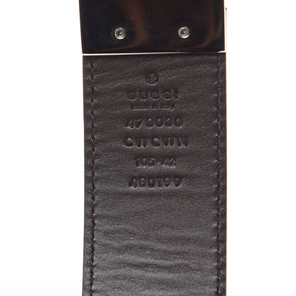 Gucci Guccissima Signature Interlocking G Reversible 37mm Belt 105 42 Black Cocoa 5 of 5