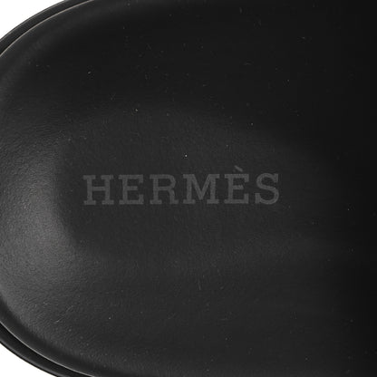 Hermes Calfskin Womens Chypre Sandals 37 Gold 9 of 10