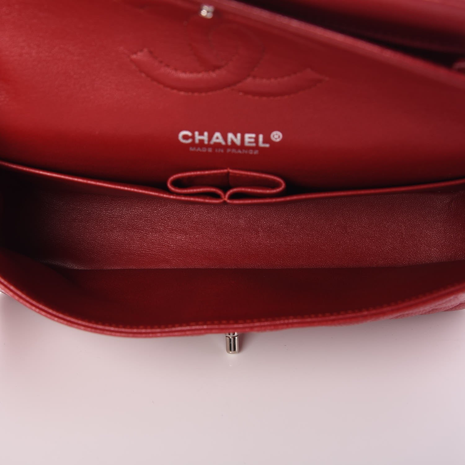 Chanel Caviar Quilted Medium Double Flap Red 5 of 8