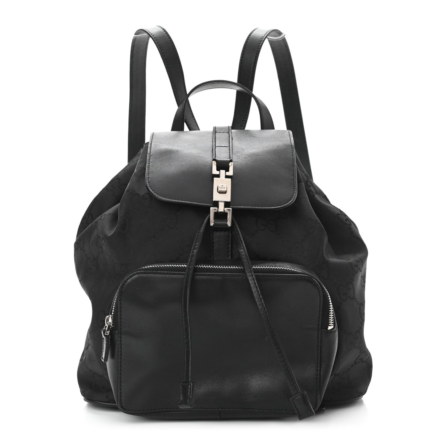 Nylon Monogram Backpack Black
