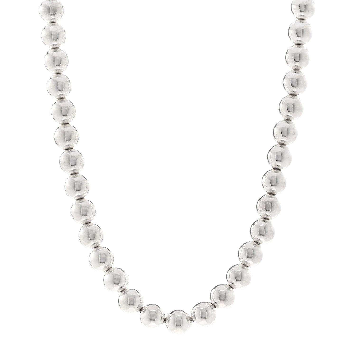 Tiffany Sterling Silver 10mm Hardwear Ball Necklace 1 of 5