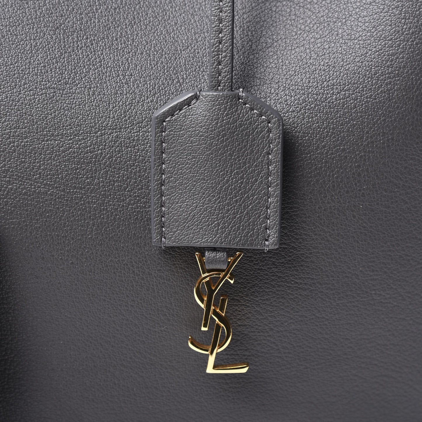 Calfskin Large Shopping Tote Dark Grey