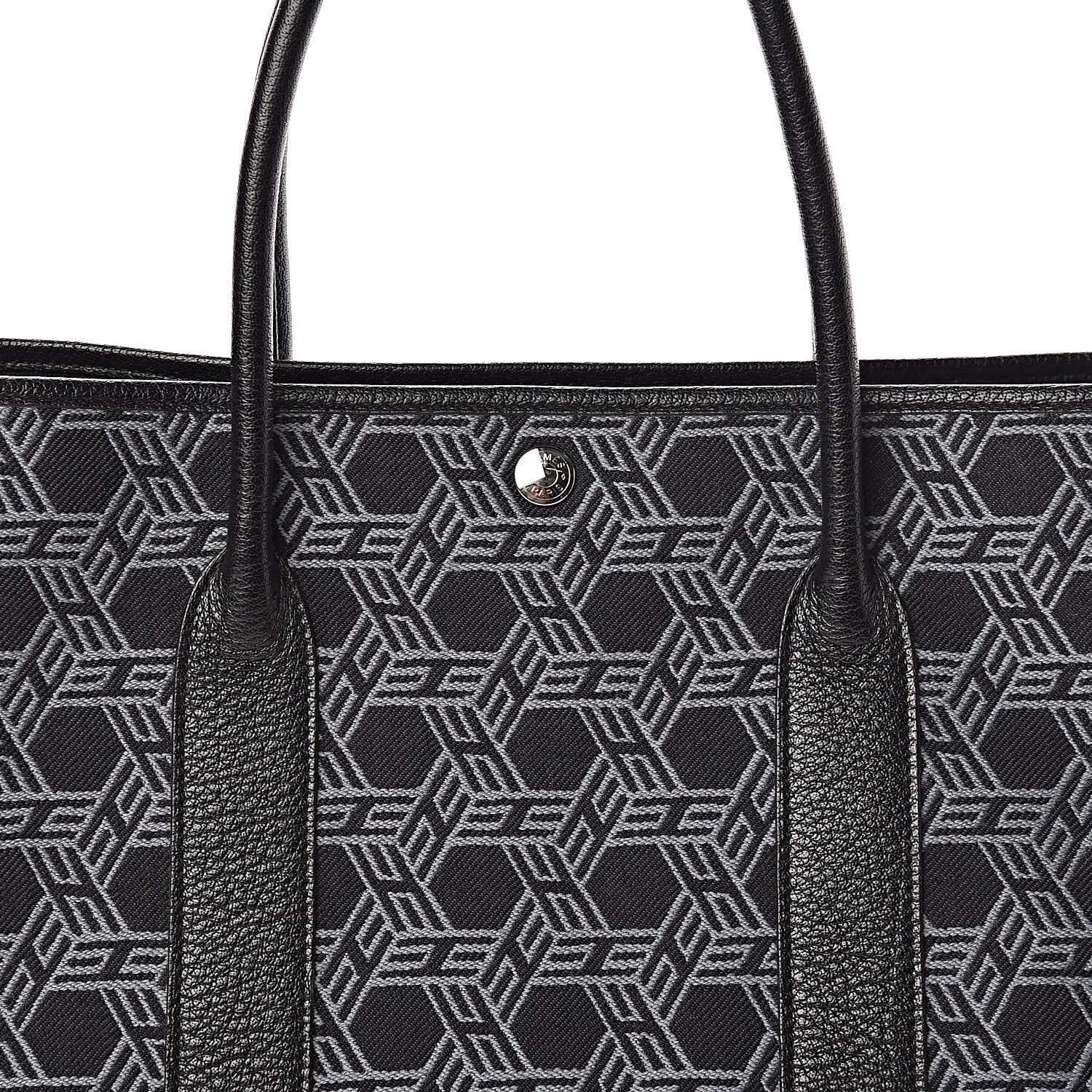 Hermes Toile SO H Vache Country Garden Party 36 MM Black 10 of 10
