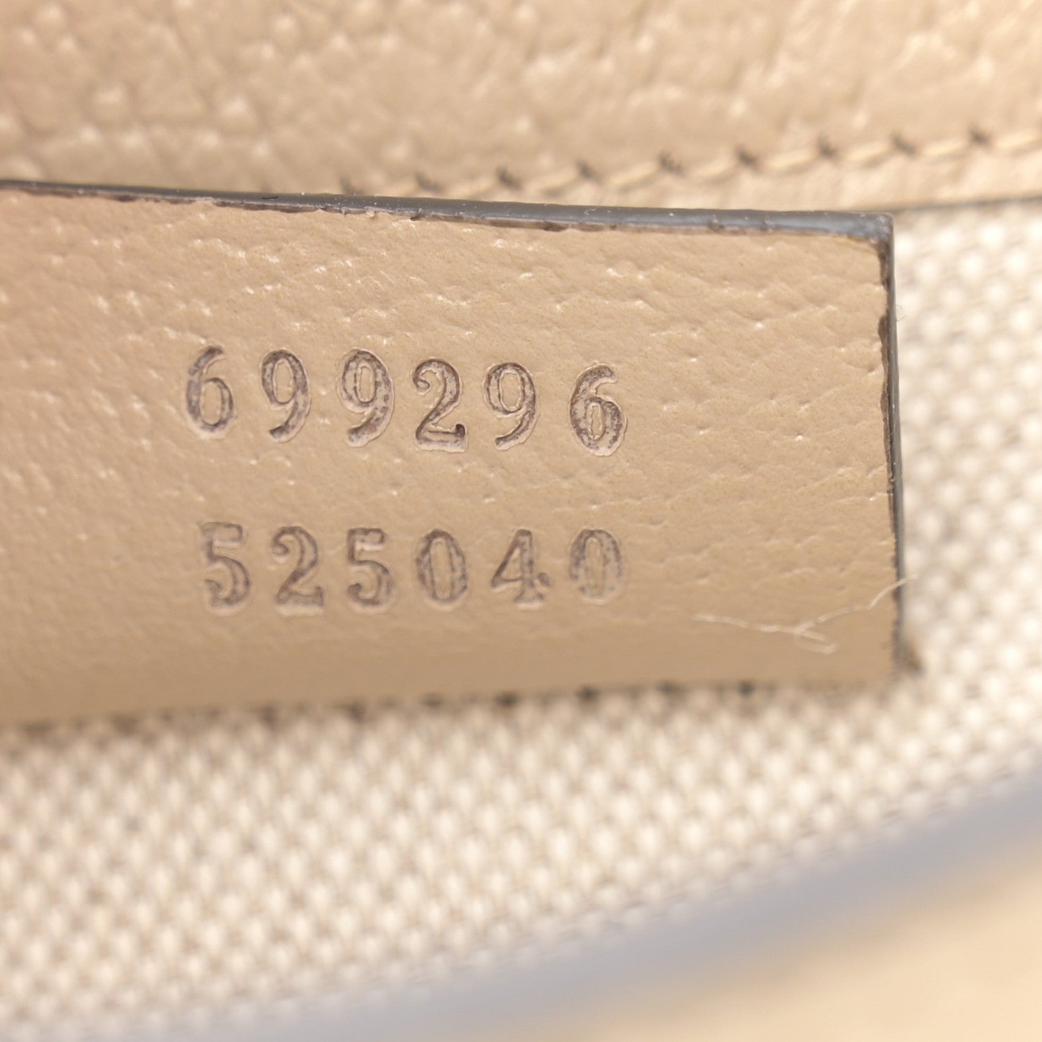 Gucci GG Supreme Monogram Textured Dollar Calfskin Mini Horsebit 1955 Shoulder Bag Beige Mystic White Oatmeal 7 of 11