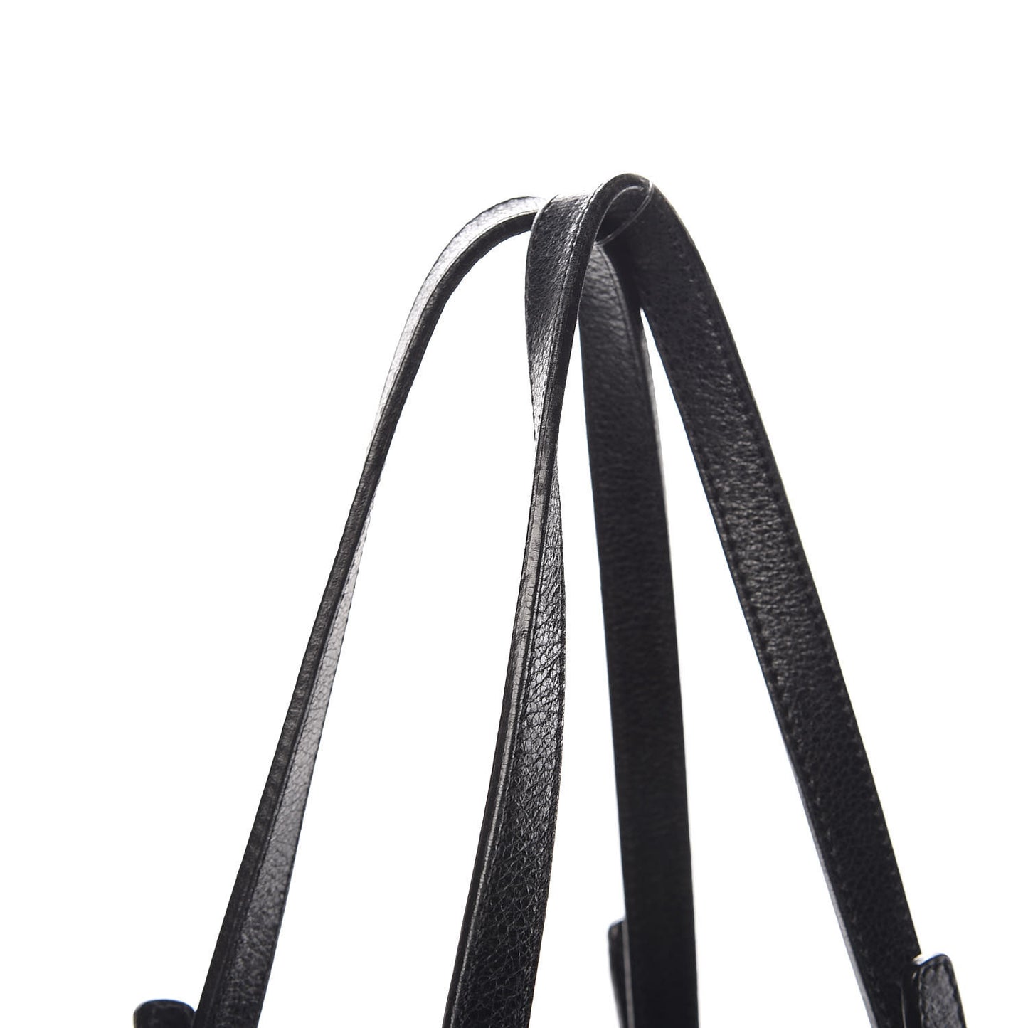 Glazed Calfskin Large On The Road Tote Black