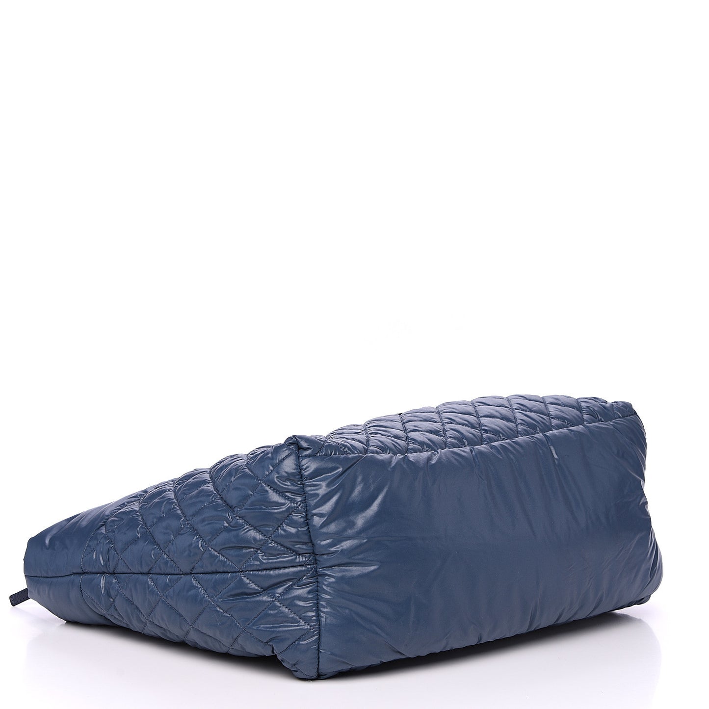 Nylon Quilted Large Coco Cocoon Tote Blue