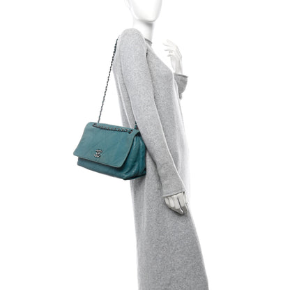 Chanel Lambskin Quilted Large Soft Touch Flap Green 2 of 12