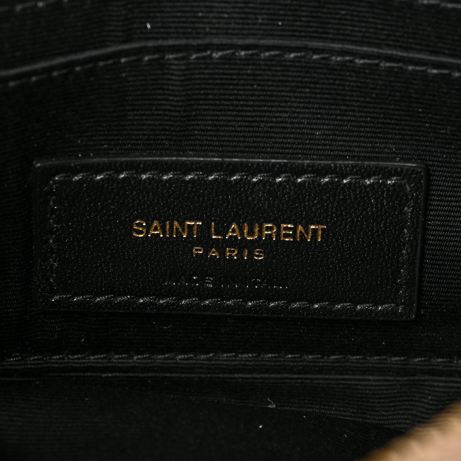 Saint Laurent Grained Lambskin Quilted Mini Becky Double Zip Bag Natural Tan 8 of 10