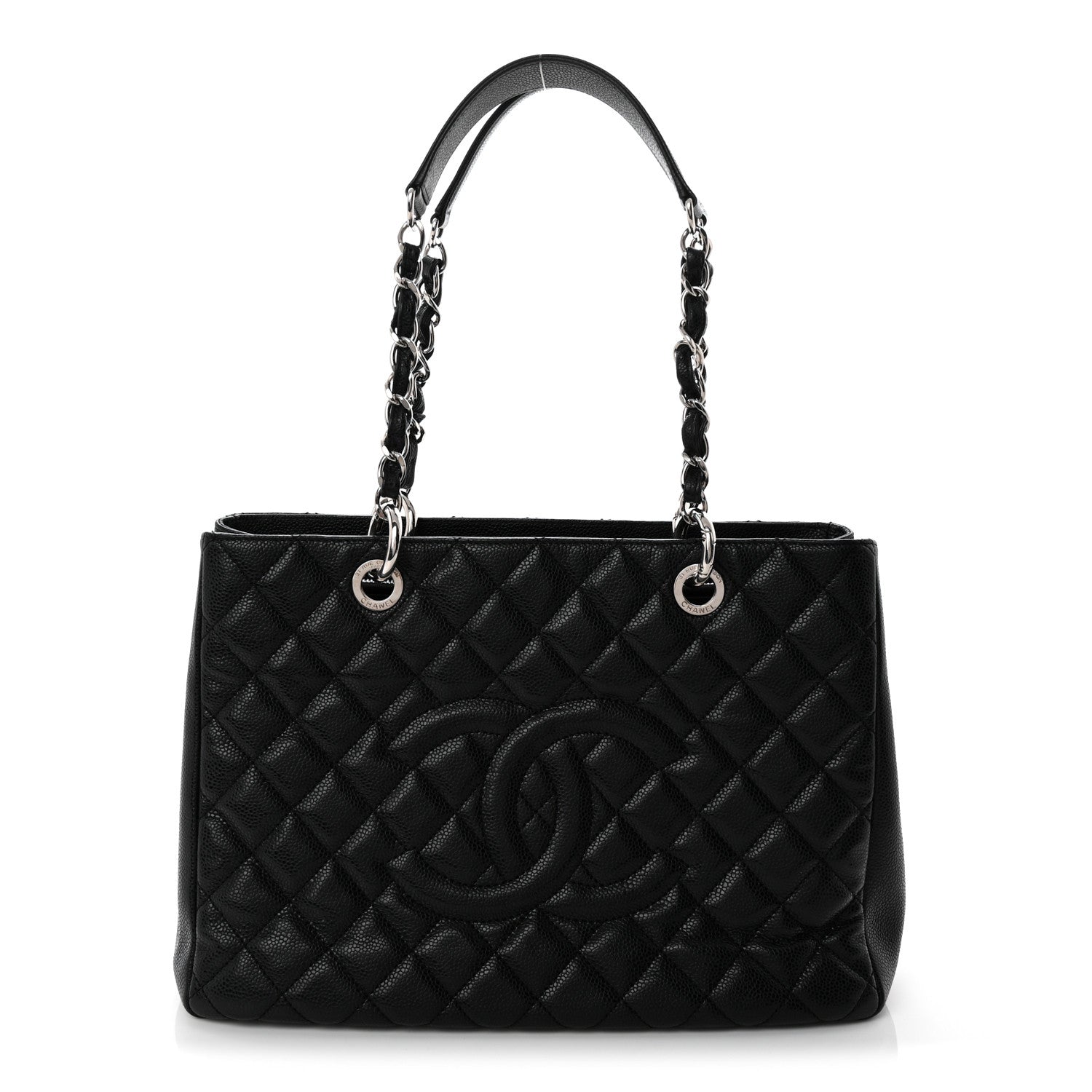 Chanel Caviar Quilted Grand Shopping Tote GST Black 1 of 10