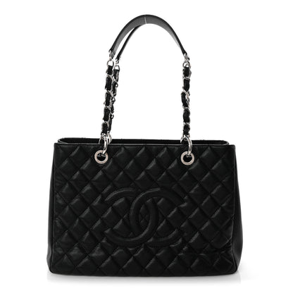 Chanel Caviar Quilted Grand Shopping Tote GST Black 1 of 10