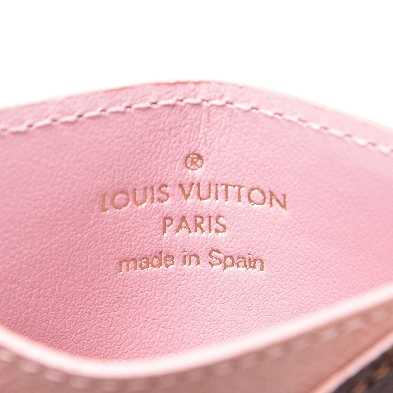 Louis Vuitton Damier Ebene Caissa Card Holder Rose Ballerine 6 of 9