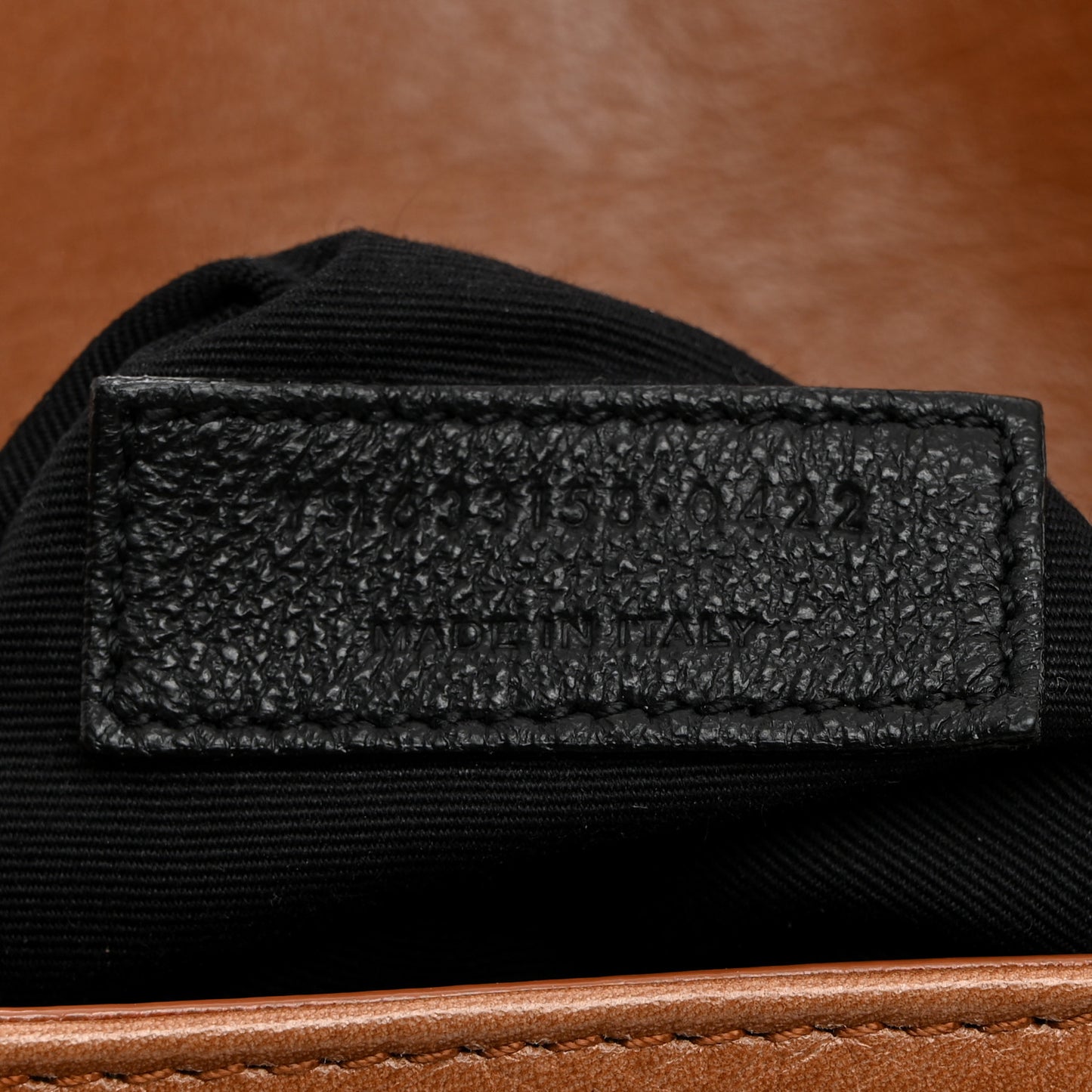 Crinkled Calfskin Matelasse Monogram Medium Niki Chain Satchel Caramel