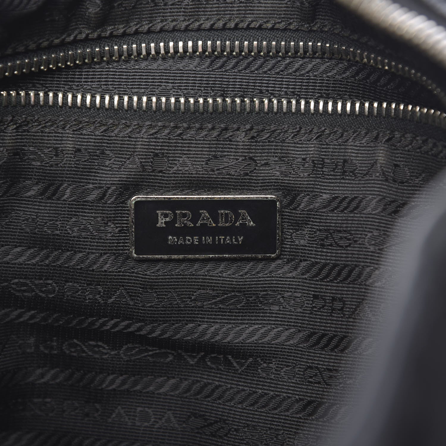 Prada Nylon Flat Messenger Bag Black 6 of 16
