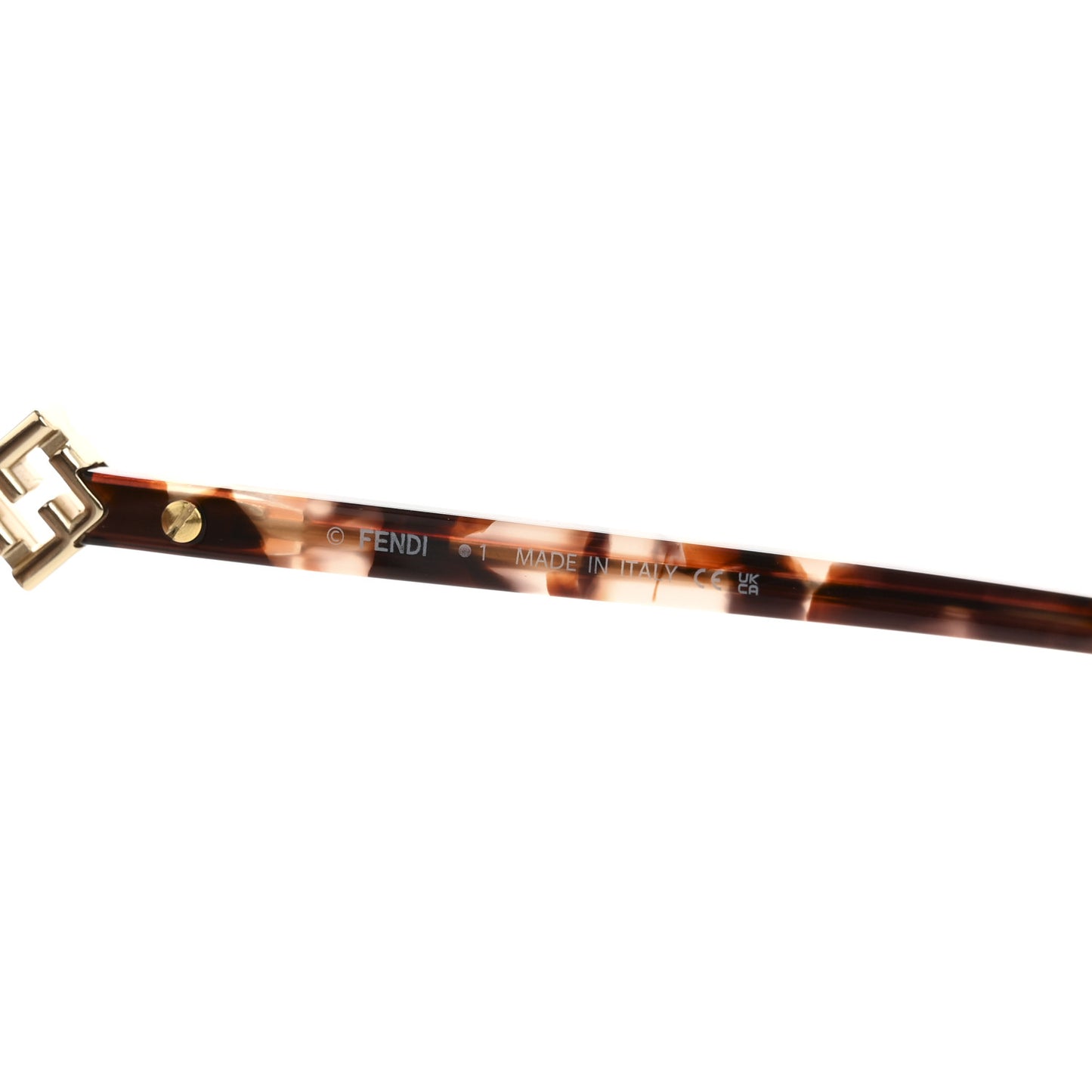 Acetate FF Diamonds Butterfly Sunglasses FE40161F Havana