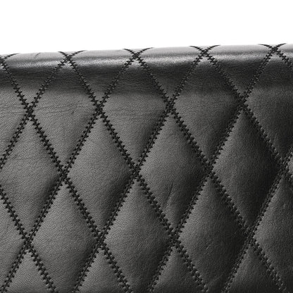 Saint Laurent Lambskin Diamond Quilted Monogram Angie Chain Bag Black 27 of 31