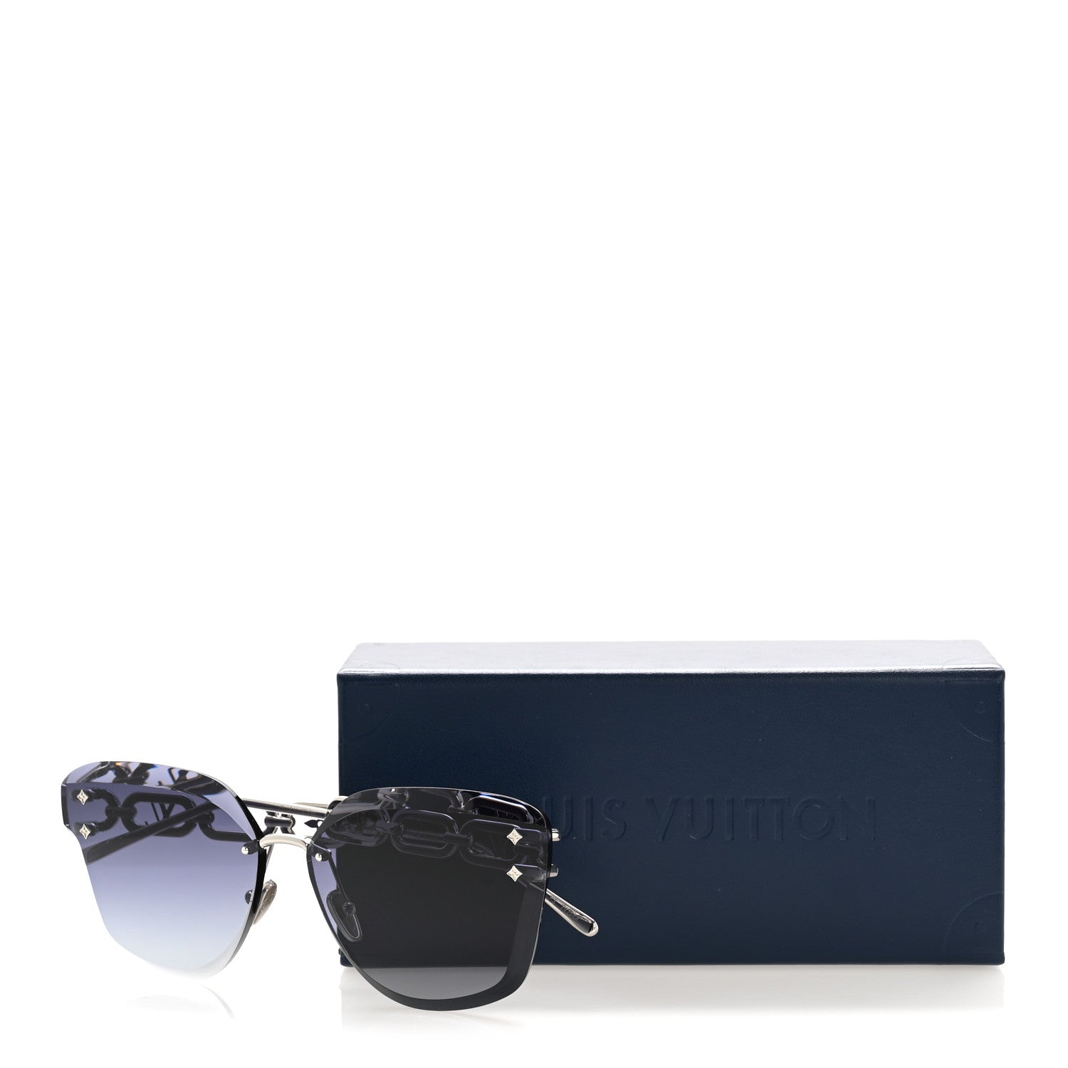 Louis Vuitton Metal LV Jewel Sunglasses Z2142U Silver Grey 7 of 7