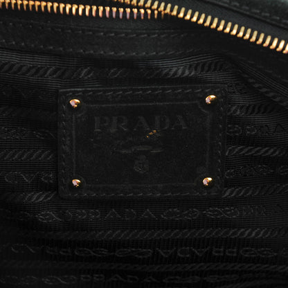 Prada Eco Lapin Faux Fur Handbag Black 7 of 9