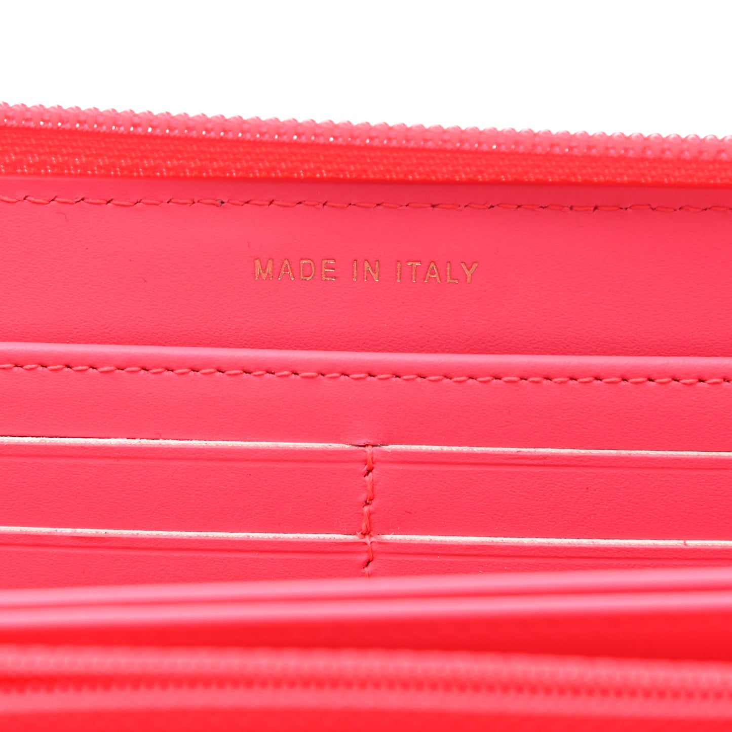 Patent Quilted Boy Zip Around Wallet Pink
