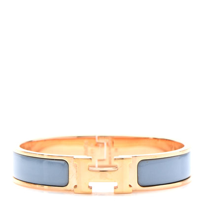 Hermes Narrow Enamel Clic Clac H Bracelet PM Aigue Marine 1 of 4