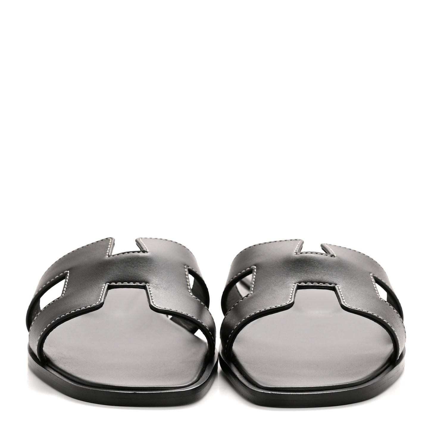 Box Calfskin Oran Sandals 35 Black