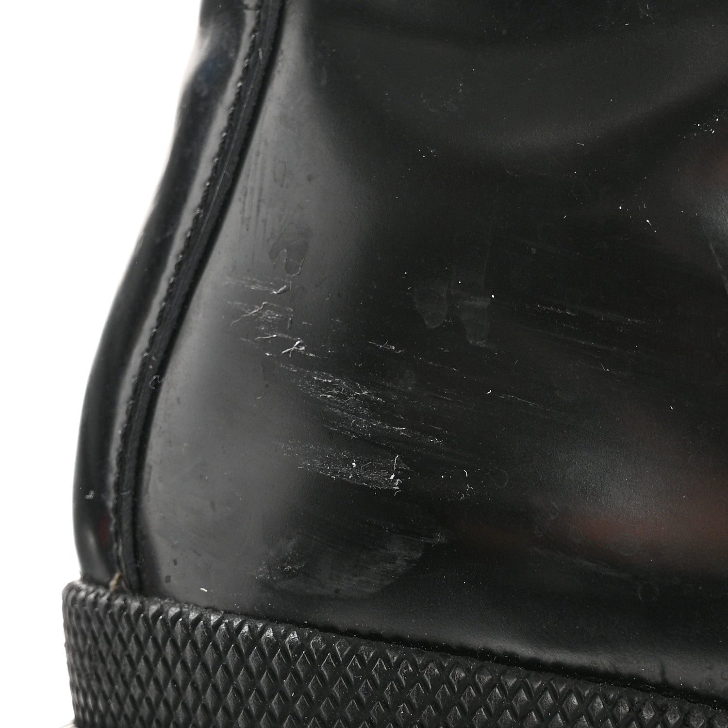 Gucci Calfskin Rainbow Trip Lace Up Combat Boots 36.5 Black 10 of 12
