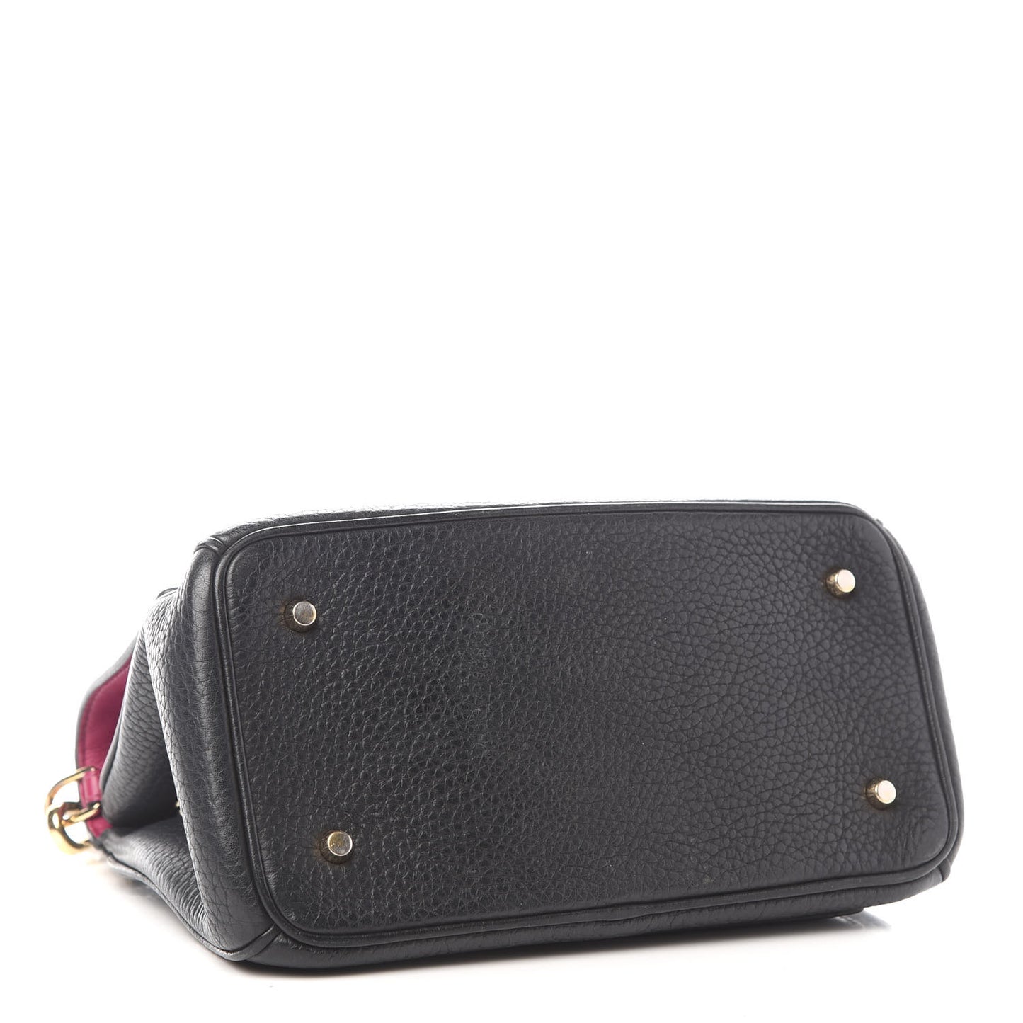 Bullcalf Small Be Dior Flap Black Fraise