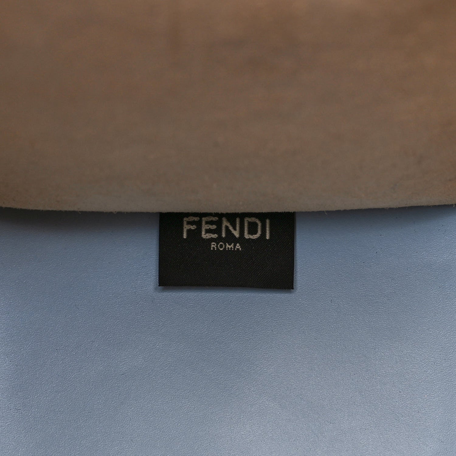 Fendi Vitello King Plexiglass Logo Embossed Medium Fendi Sunshine Shopper Tote Azzurro Baby 7 of 10