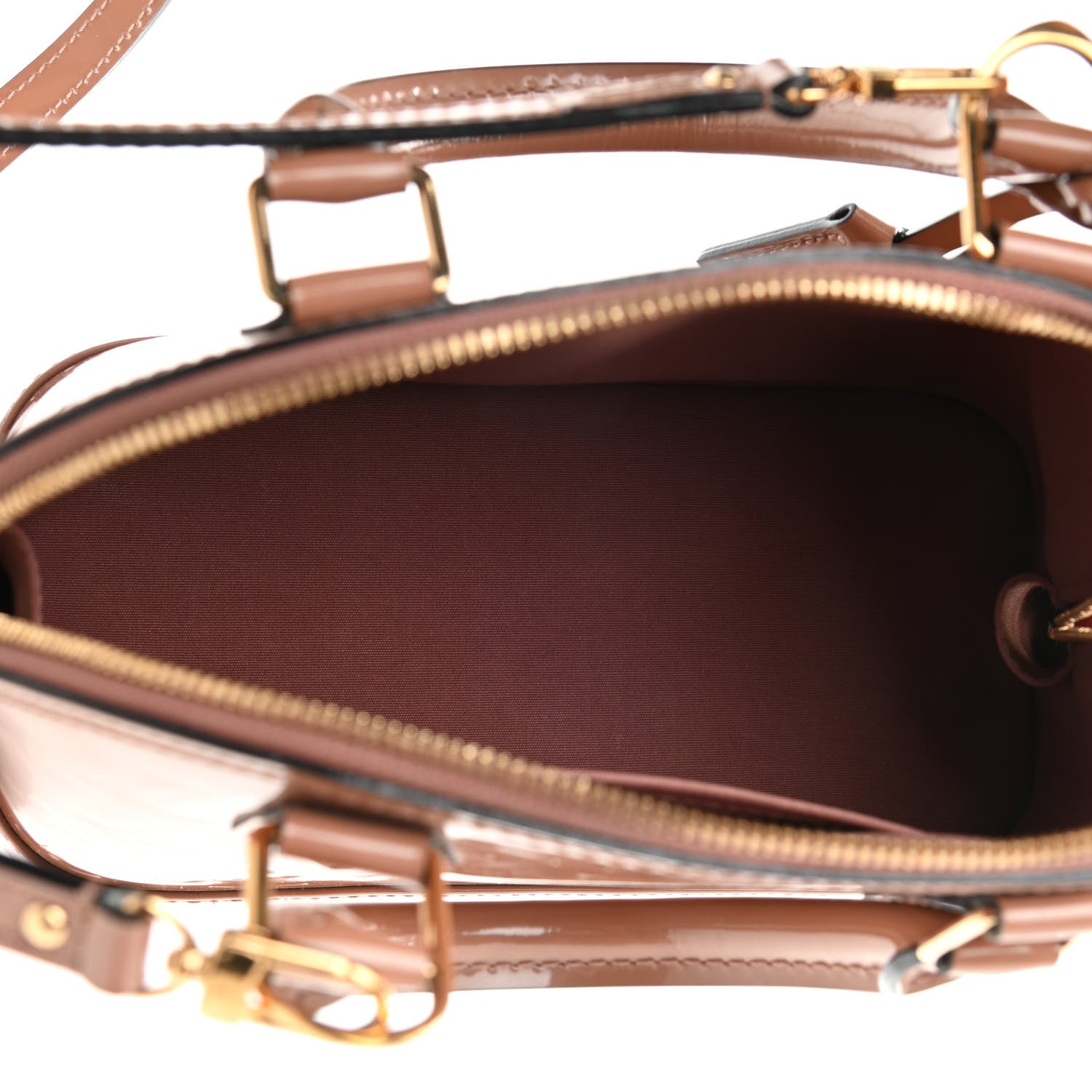 Louis Vuitton Vernis Alma BB Rose Velours 5 of 11