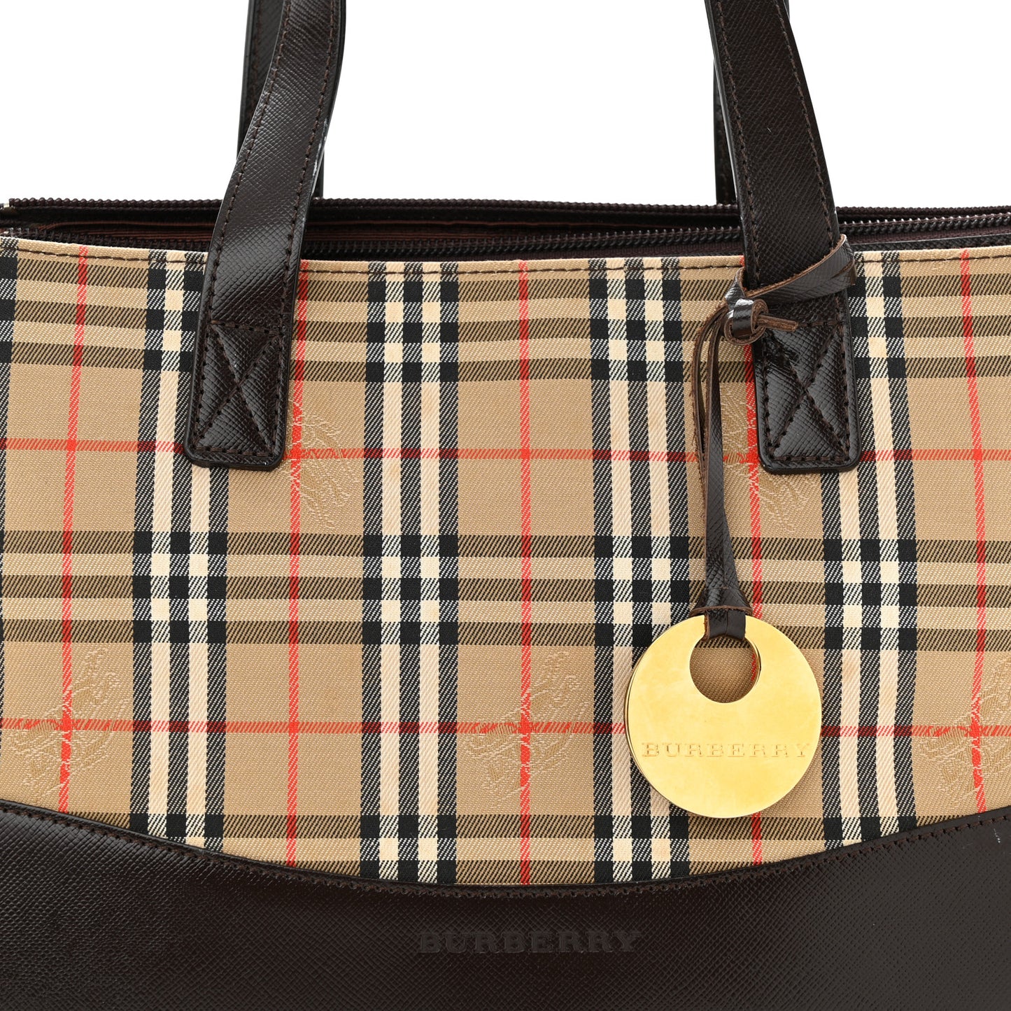 Canvas House Check Mini Tote Black
