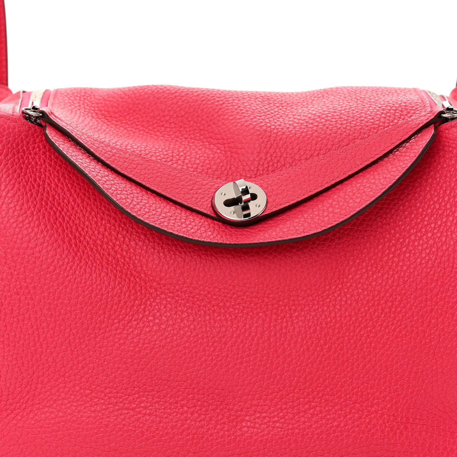 Hermes Taurillon Clemence Lindy 30  Rose Extreme 8 of 12