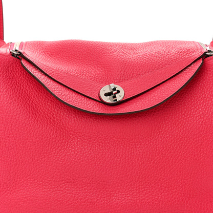 Hermes Taurillon Clemence Lindy 30  Rose Extreme 8 of 12