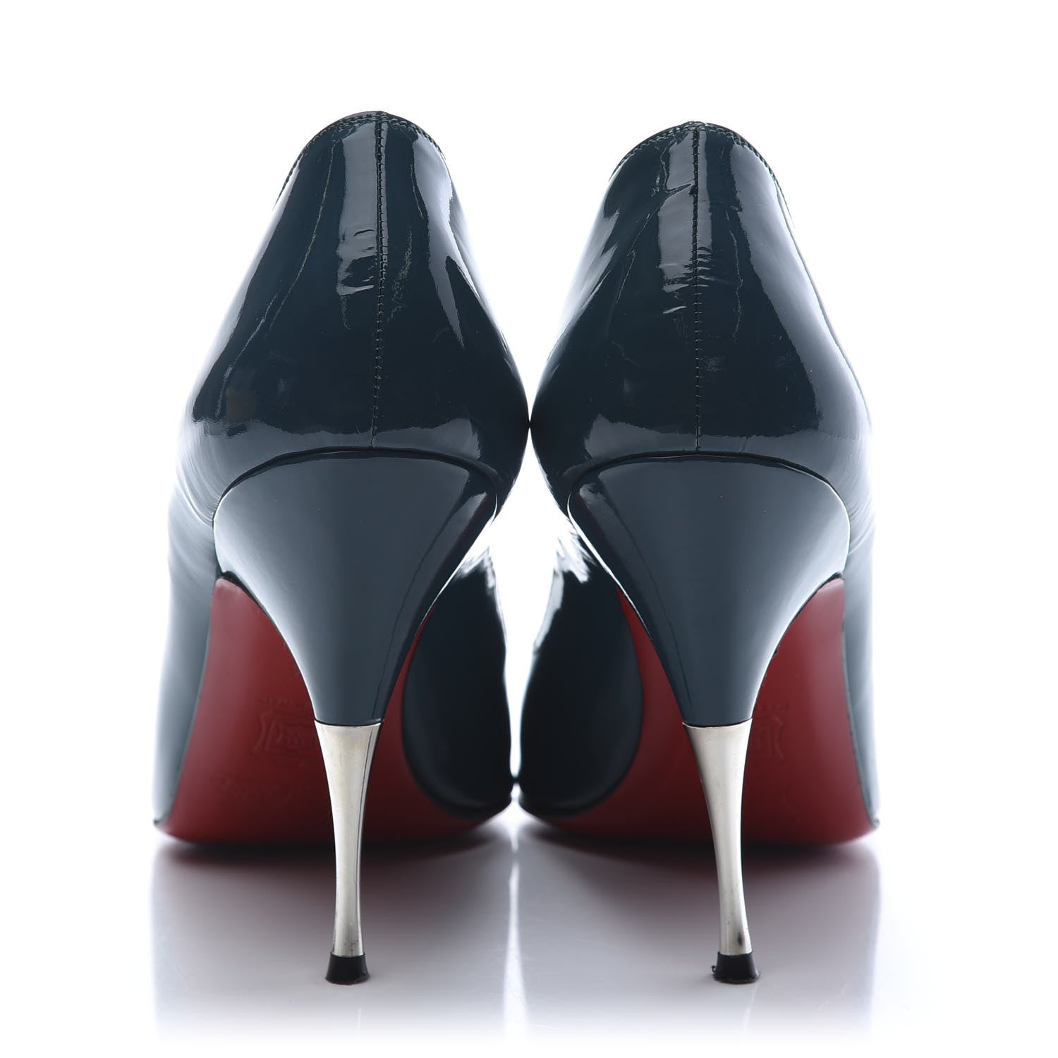 Christian Louboutin Patent Yoyospina 100 Pumps 38.5 Peacock 7 of 9