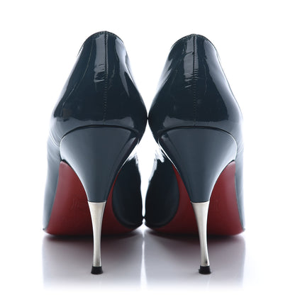 Christian Louboutin Patent Yoyospina 100 Pumps 38.5 Peacock 7 of 9