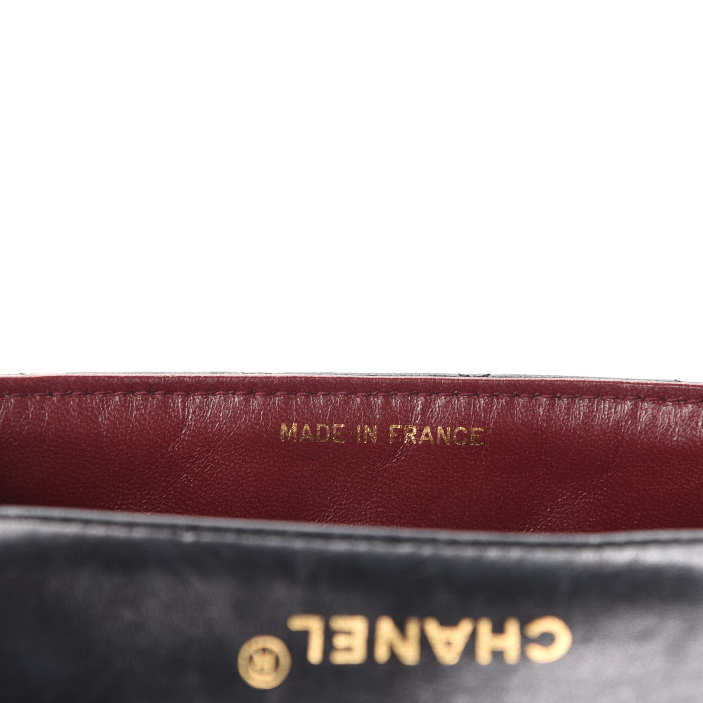 Lambskin Quilted Mini Square Flap Black