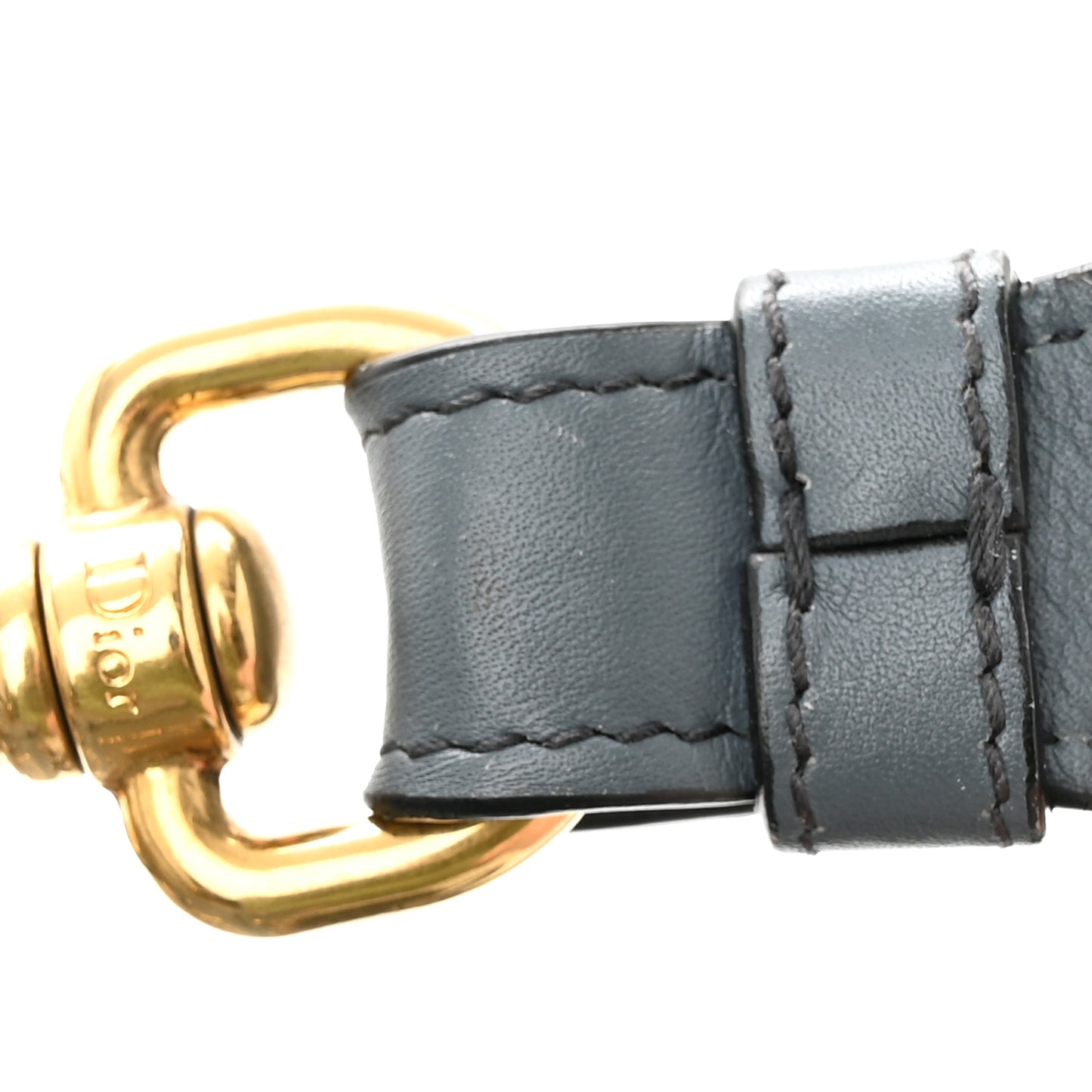 Calfskin Cannage Studded Medium Supple Lady Dior Grey