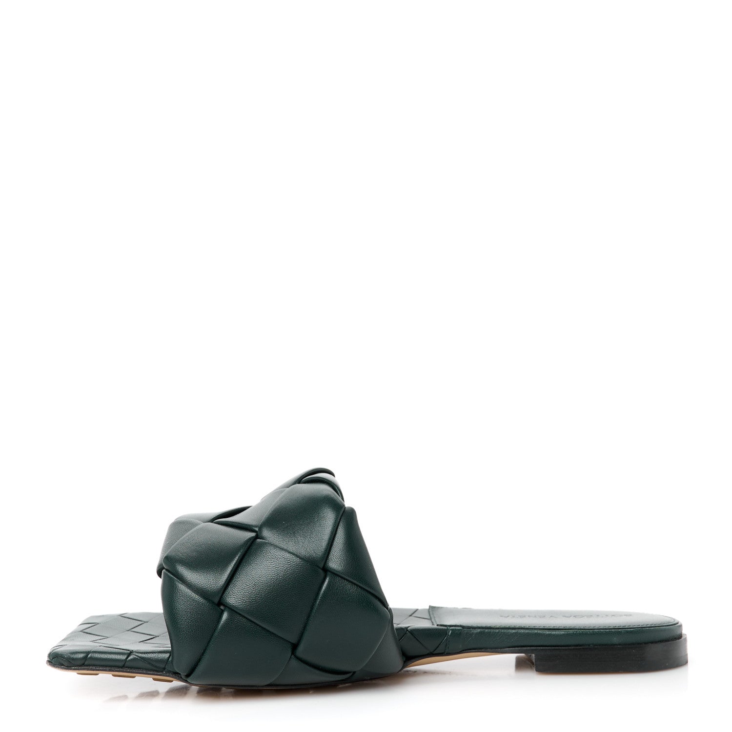 Bottega Veneta Nappa Maxi Intrecciato Lido Flat Sandals 39 Inkwell 1 of 8