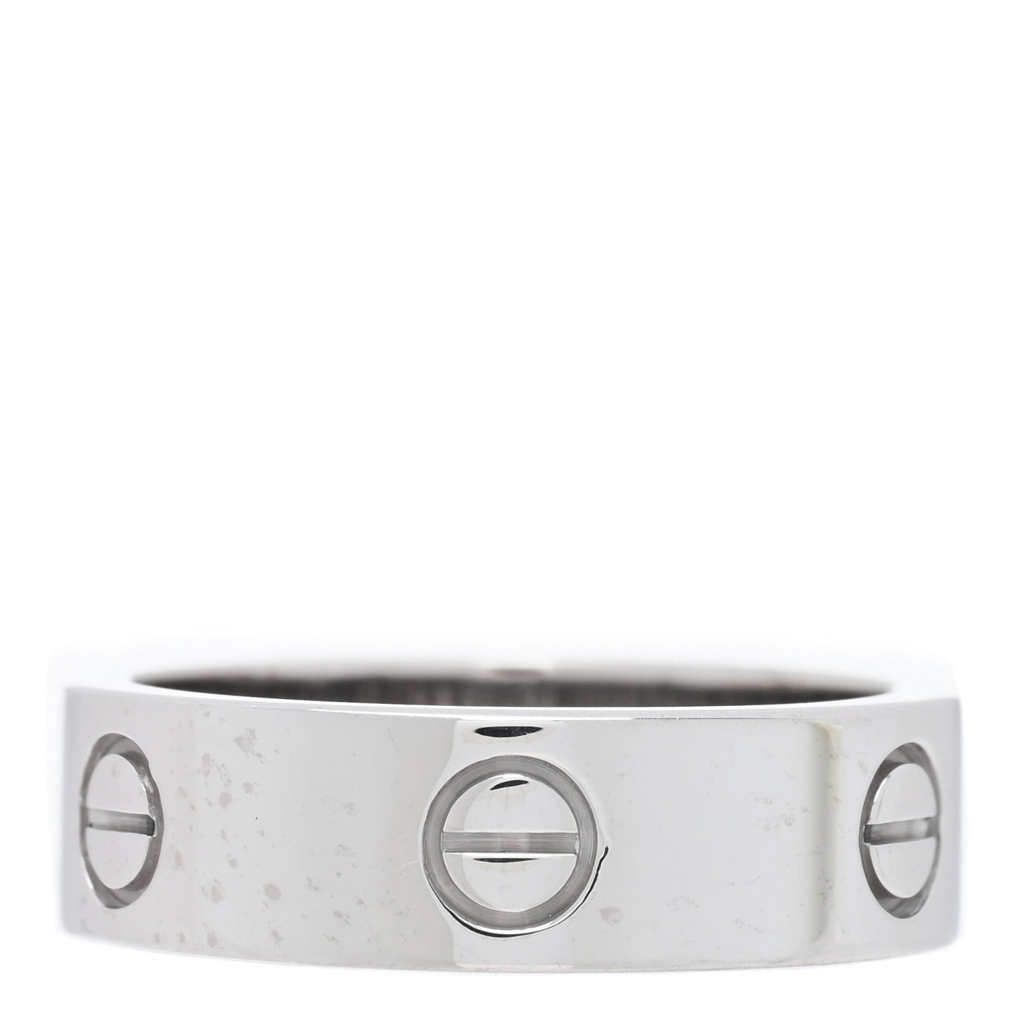Cartier 18K White Gold 5.5mm LOVE Ring 57 8 1 of 4