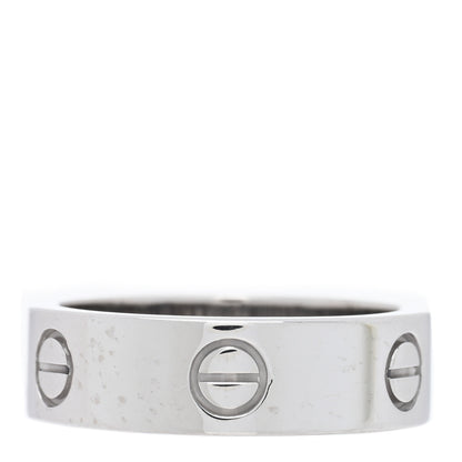 Cartier 18K White Gold 5.5mm LOVE Ring 57 8 1 of 4