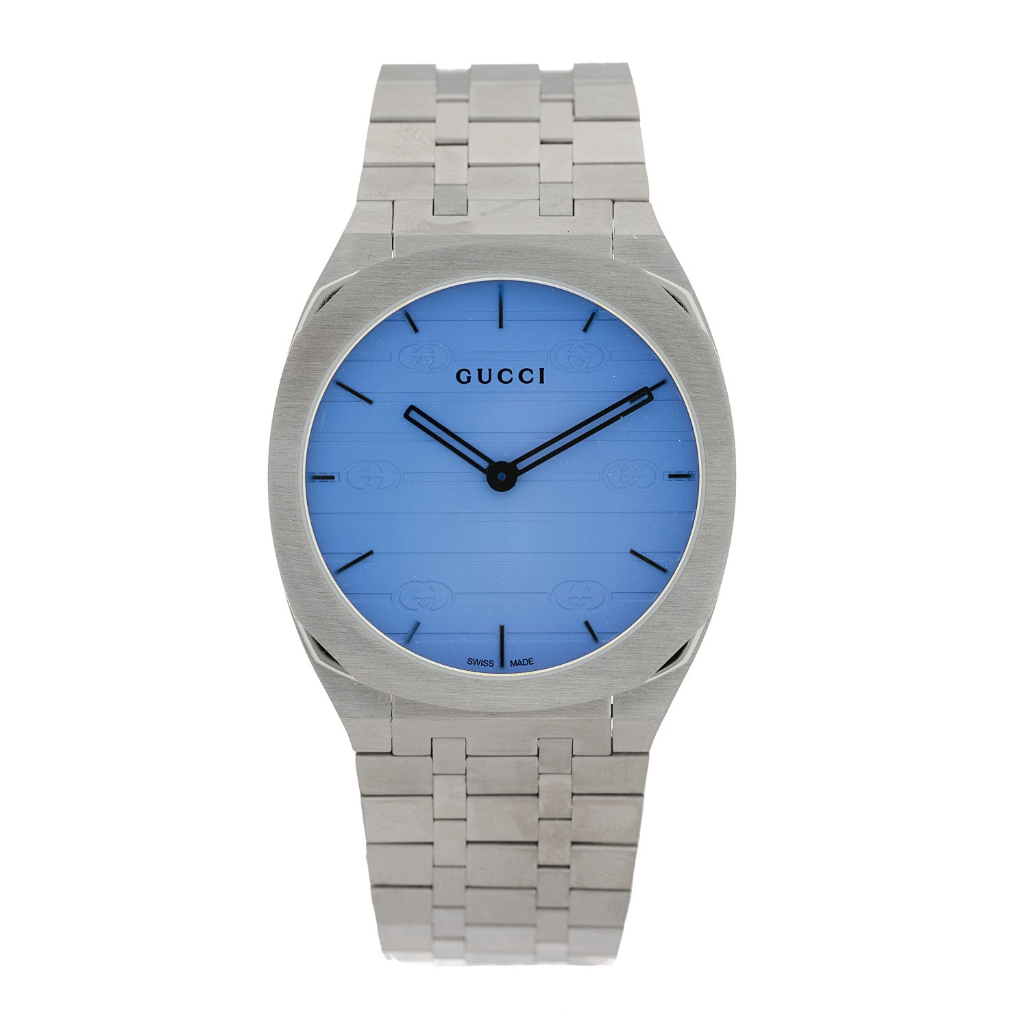 Gucci Stainless Steel 38mm 25H Quartz Watch Blue 1 of 6