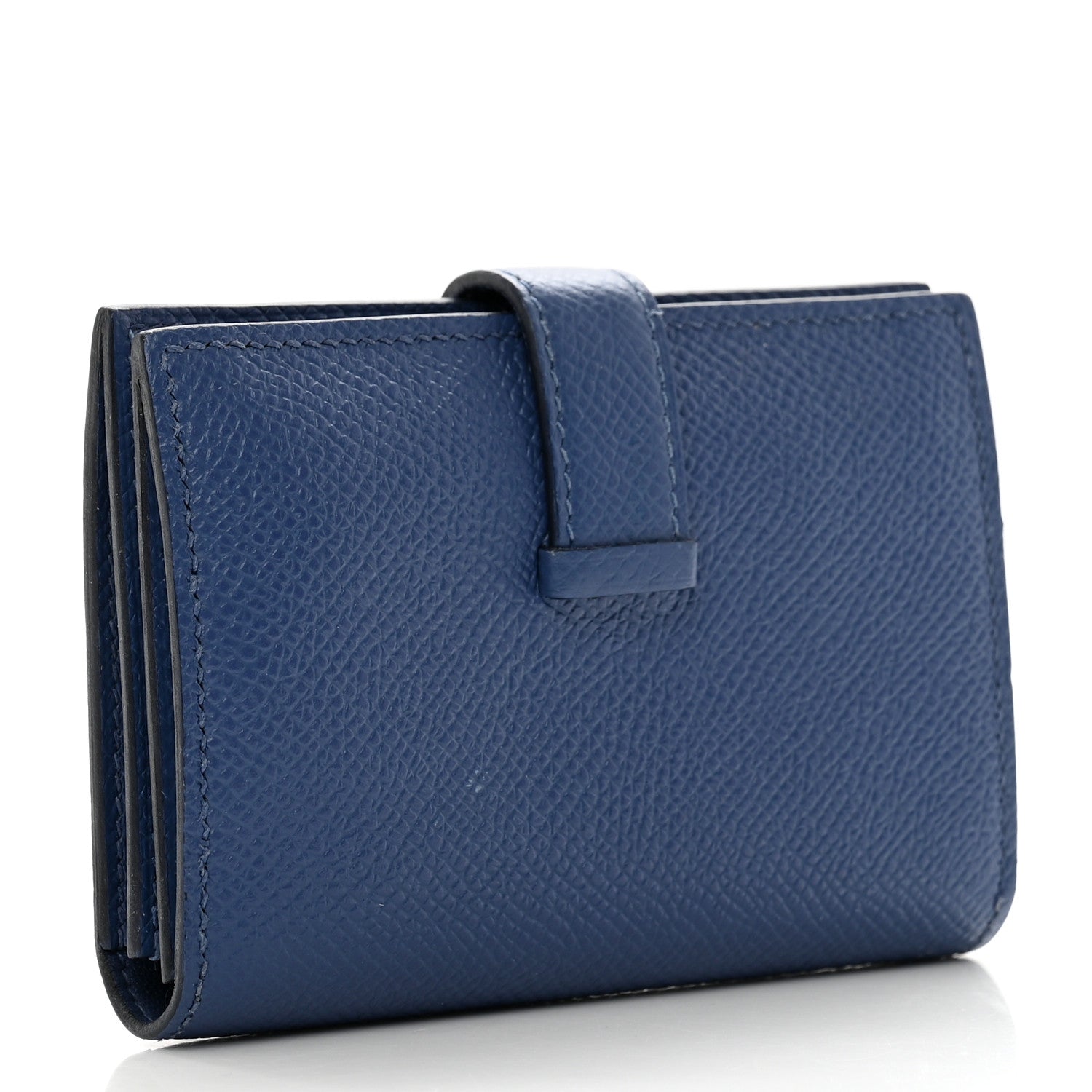 Hermes Epsom Bearn Card Holder Wallet Bleu Brighton 3 of 9