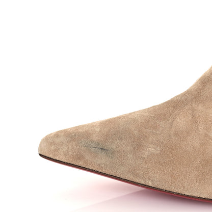 Christian Louboutin Veau Velours Santia Botta 85 Tall Boots 41.5 Lionne 14 of 14